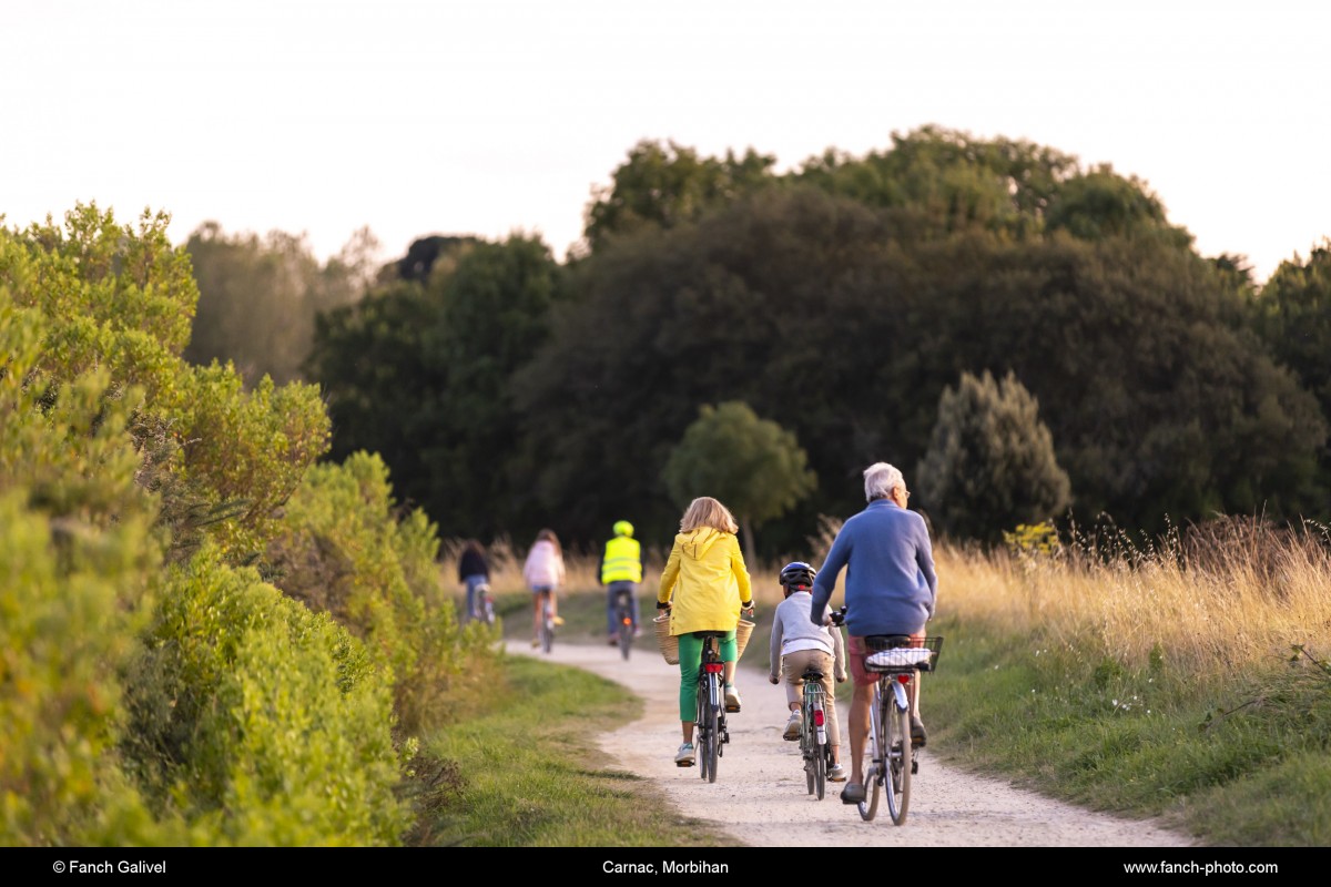 Balade en vélo à l'Anse du Pô à Carnac