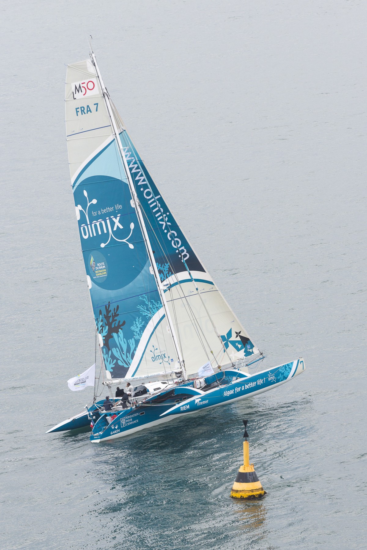 Le multicoque "Olmix"_Trophée Multi 50 "Prince de Bretagne" 2015.