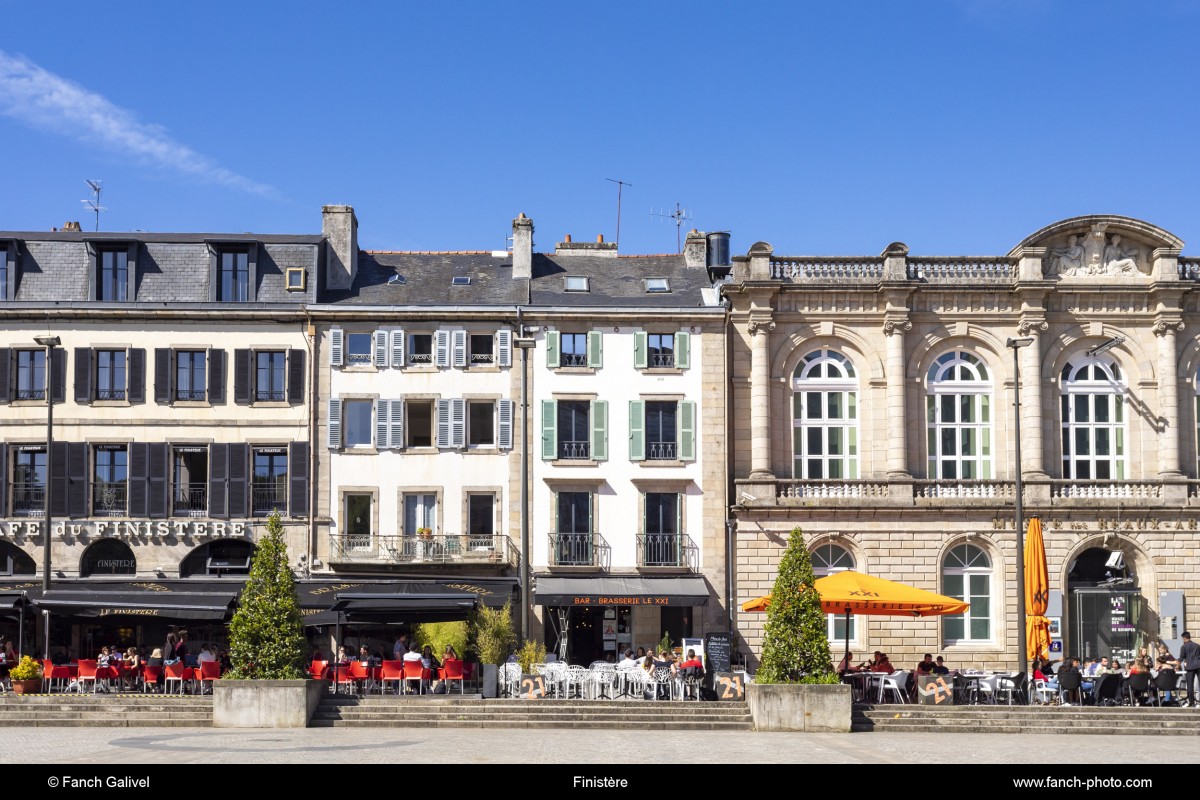 La Place Saint-Corentin à Quimper