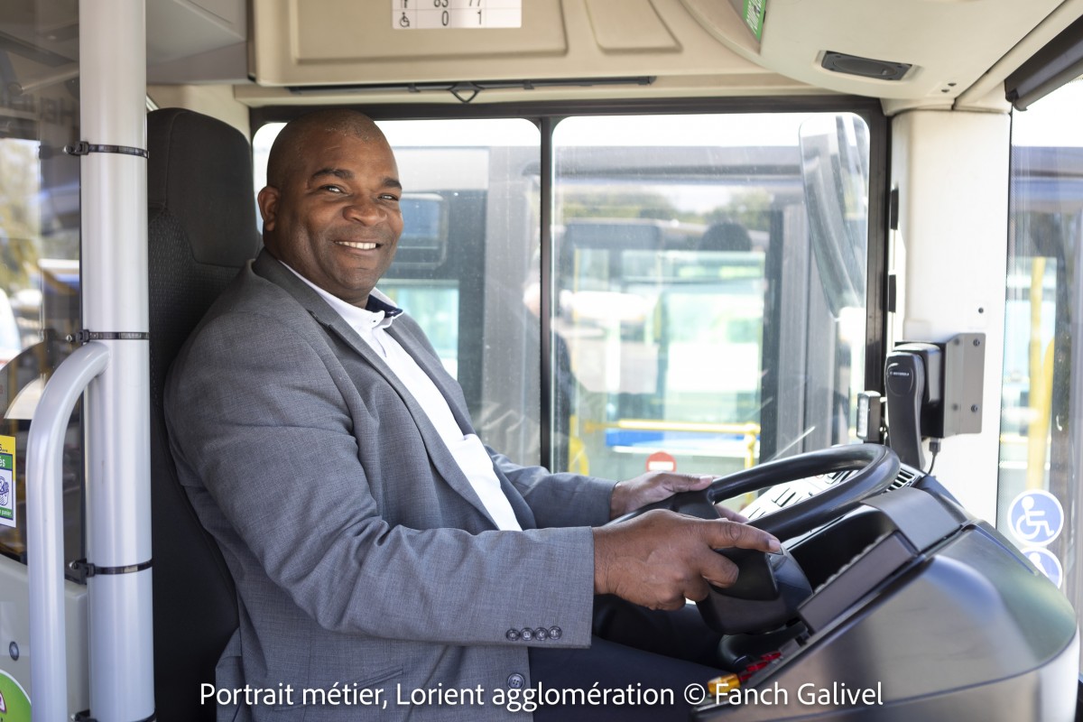 Steeve Niçoise, chauffeur de bus à Lorient