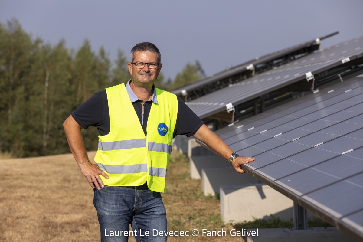 Laurent Le Devedec, Panneaux solaires à Inzinzac-Lochrist
