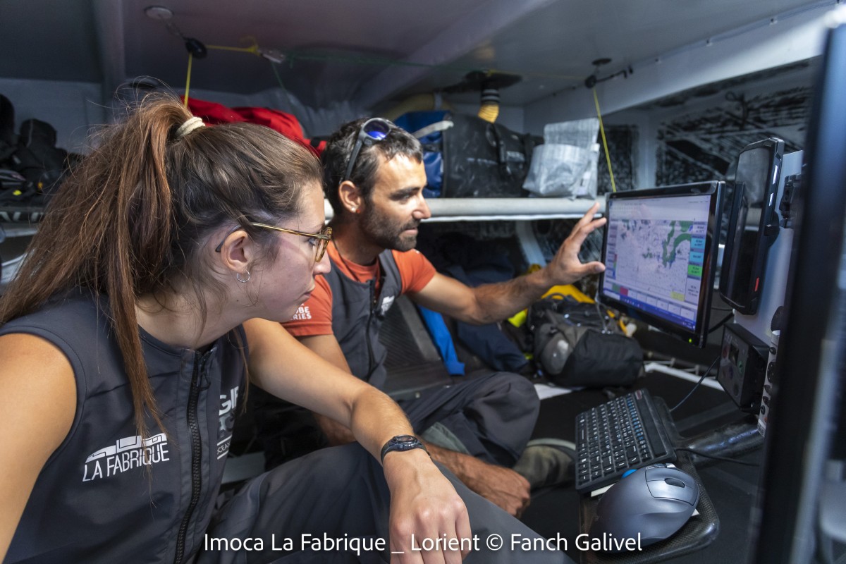Navigation à bord de l'IMOCA " La Fabrique" skippé par Alan Roura. Lorient