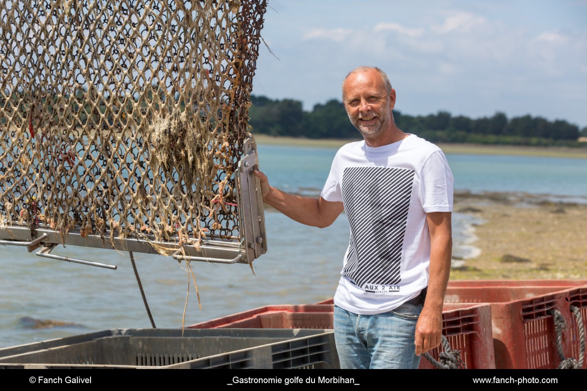 Ivan SELO_La Toulverne, Au Rythme des marées, cabane à huîtres et visites golfe en bateau, à la Pointe de Toulvern, Baden