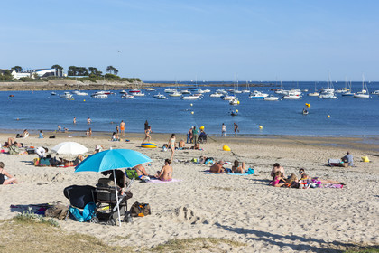 the beach of Stole in Ploemeur
