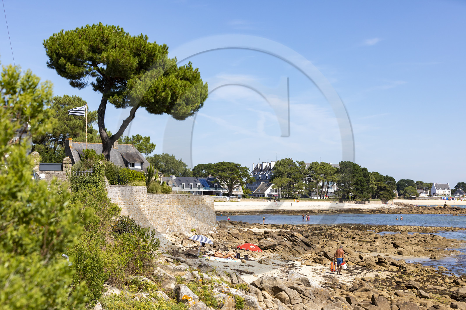 Petite crique proche de la plage de Beaumer à Carnac