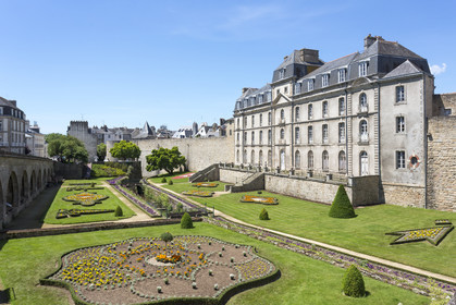 Le jardin et le château de l'Hermine à Vannes