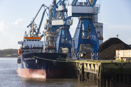 the commercial port of Lorient.
