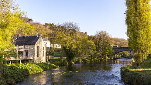 Paysage en bordure du Scorff. Le bas Pont-Scorff