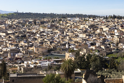 View of the Medina of Fez in Marocco