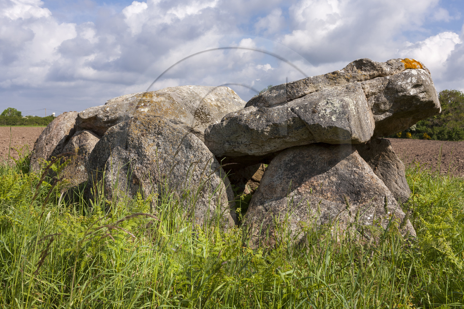 The dolmen of Kerangre in Erdeven.