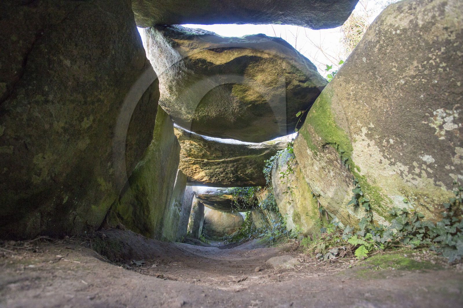 The covered walk from Kerguntuil to Trégastel.