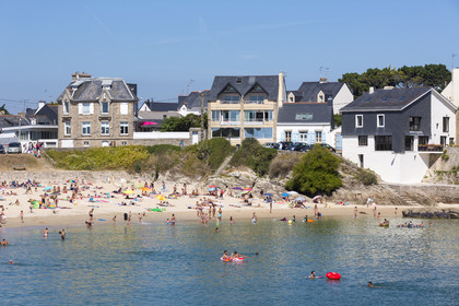 La plage du Pérello à Ploemeur.