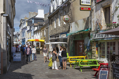 Rue commerçante dans le centre ville de Port-Louis