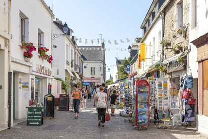 Rue commerçante dans le centre ville de Port-Louis