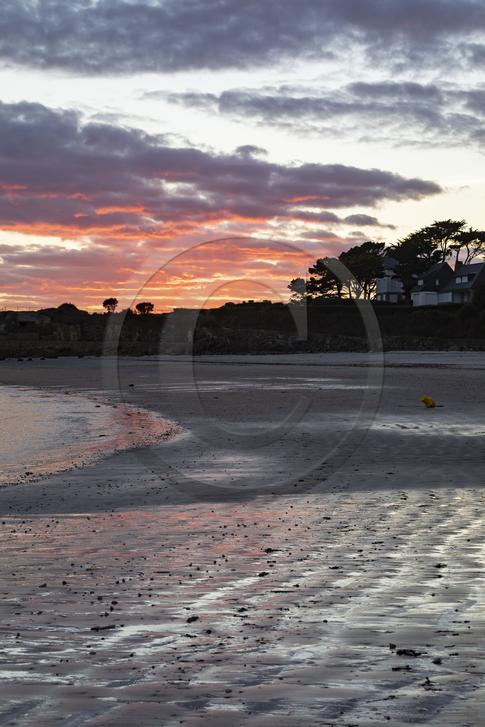 La plage de Ty Bihan et la pointe Saint Colomban à Carnac