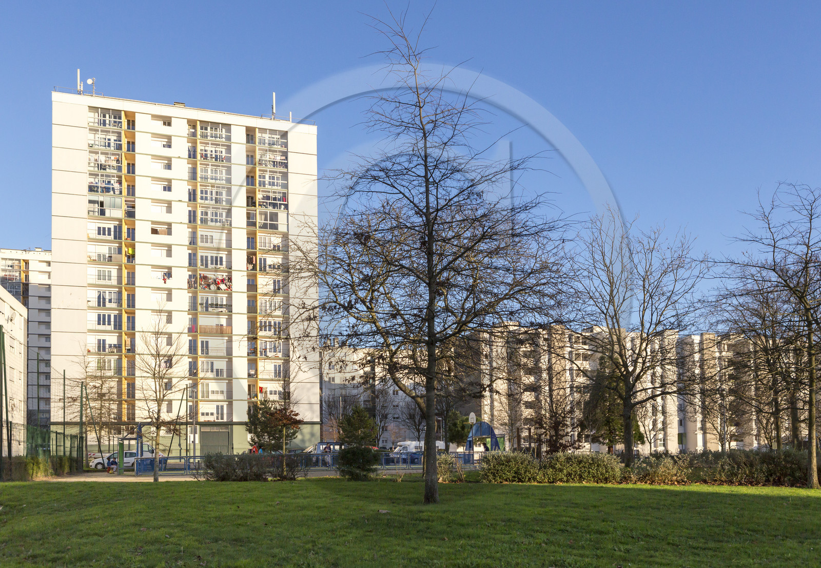 HLM dans le quartier de Kervénanec à Lorient. HLM dans le quartier de Kervénanec à Lorient.