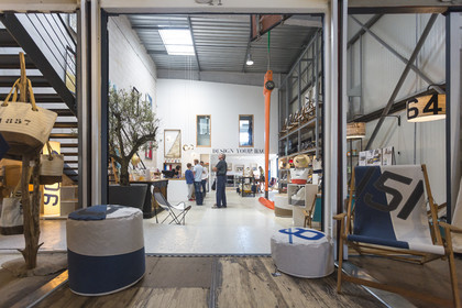 boutique 727 sailbags implantée à La Base à Lorient