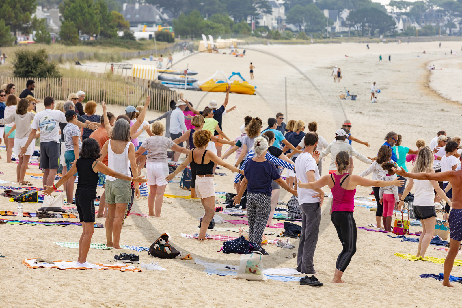 Animation Zen sur la grande plage de Carnac