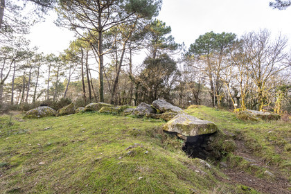 The Mané-Ven-Guen or Toulvern dolmen located in Baden