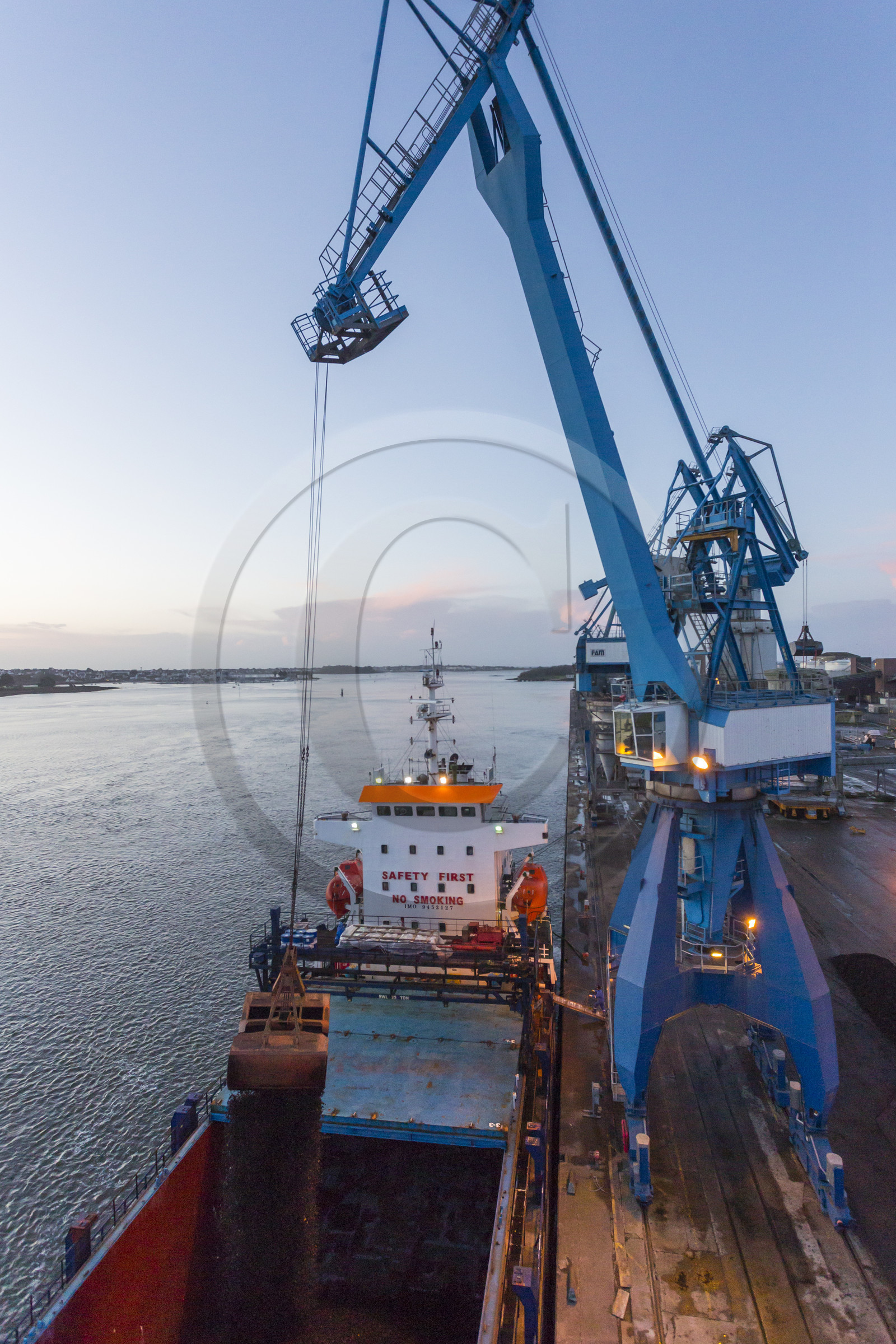 the commercial port of Lorient.