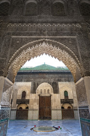 Medersa Bou Inania in the Medina of Fez in Morocco.
