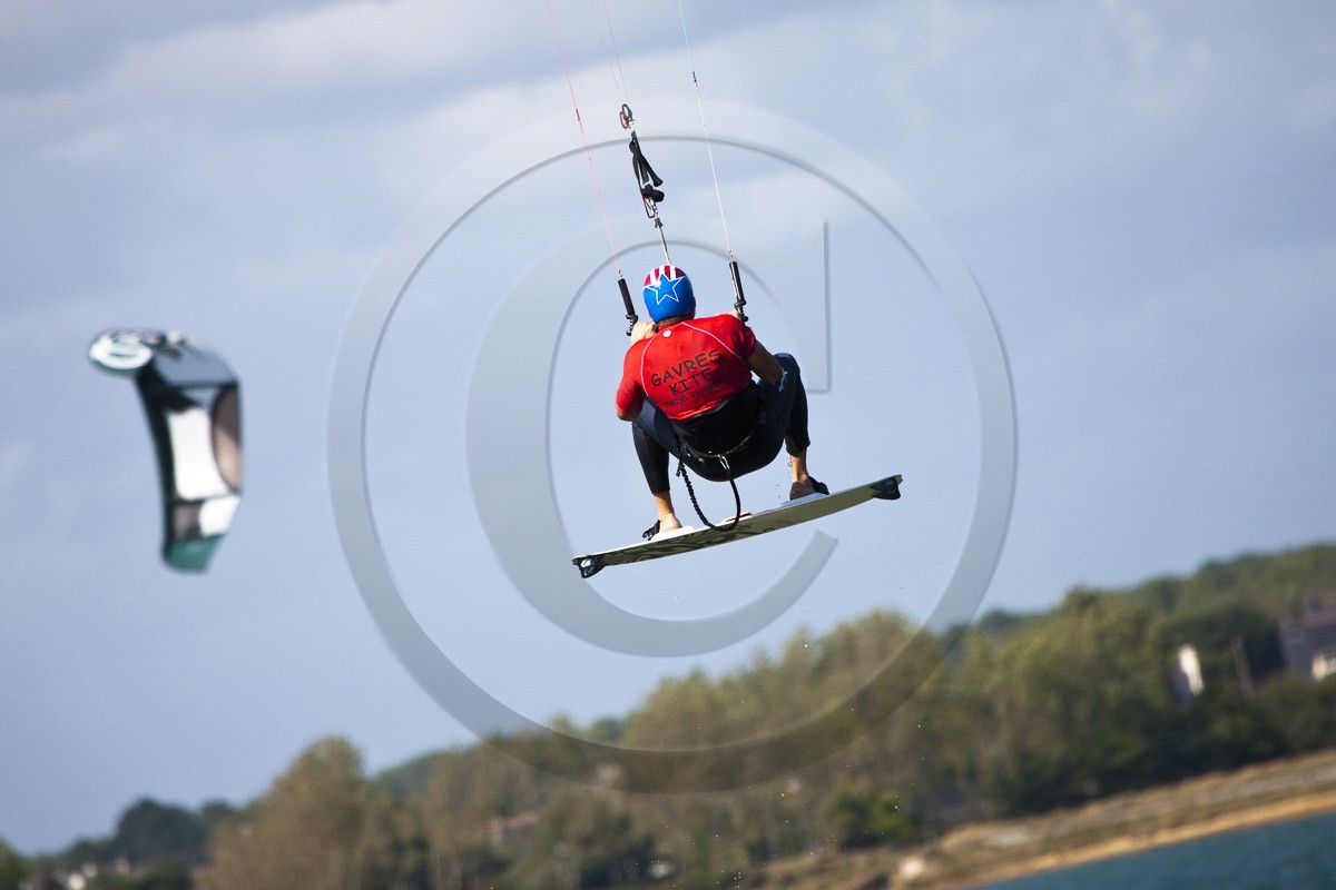 Kite-surf sur la petite mer de Gâvres Kite-surf sur la petite mer de Gâvres