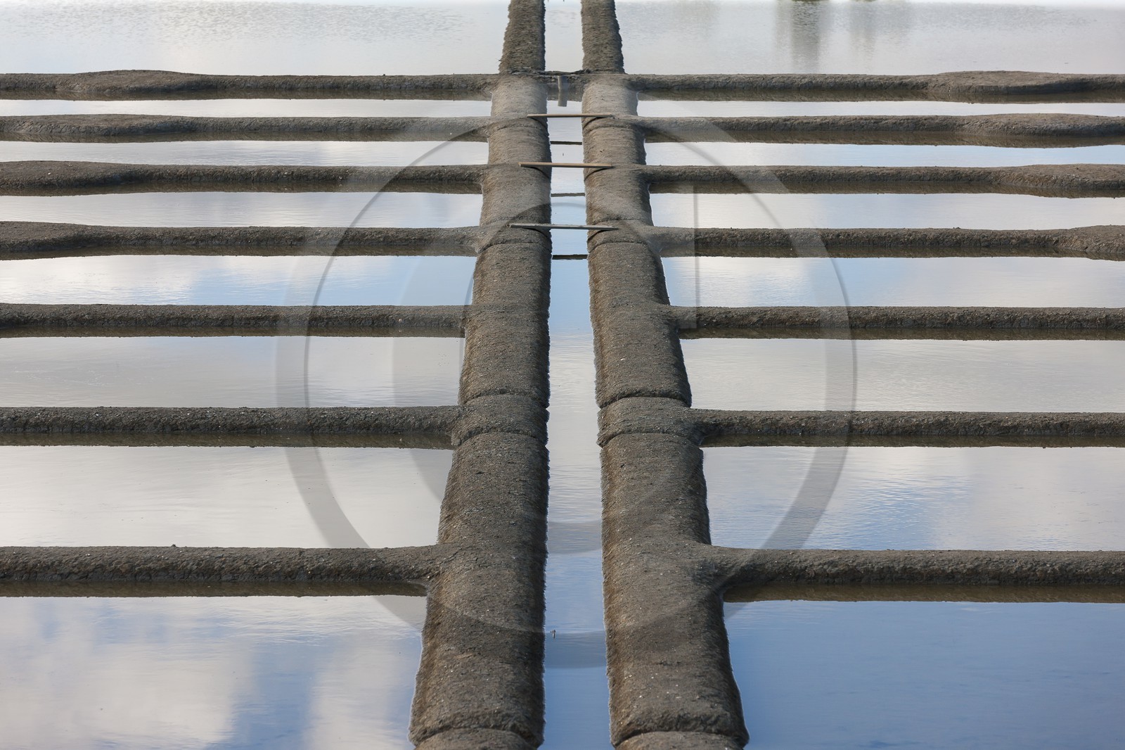 Les marais salant du site de Kervillen. La Trinite sur mer