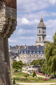 The garden of the ramparts in Vannes