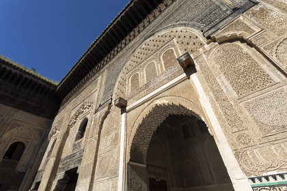 La Medersa Bou Inania dans la Médina de Fès au Maroc.
