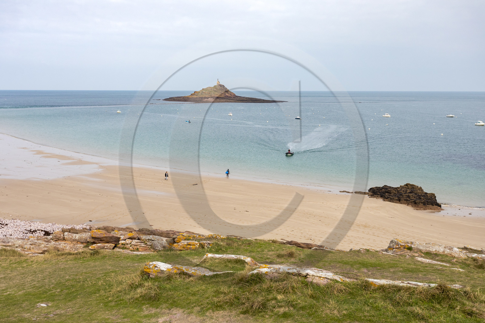 Ilôt Saint-Michel beach in Erquy Ilôt Saint-Michel beach in Erquy