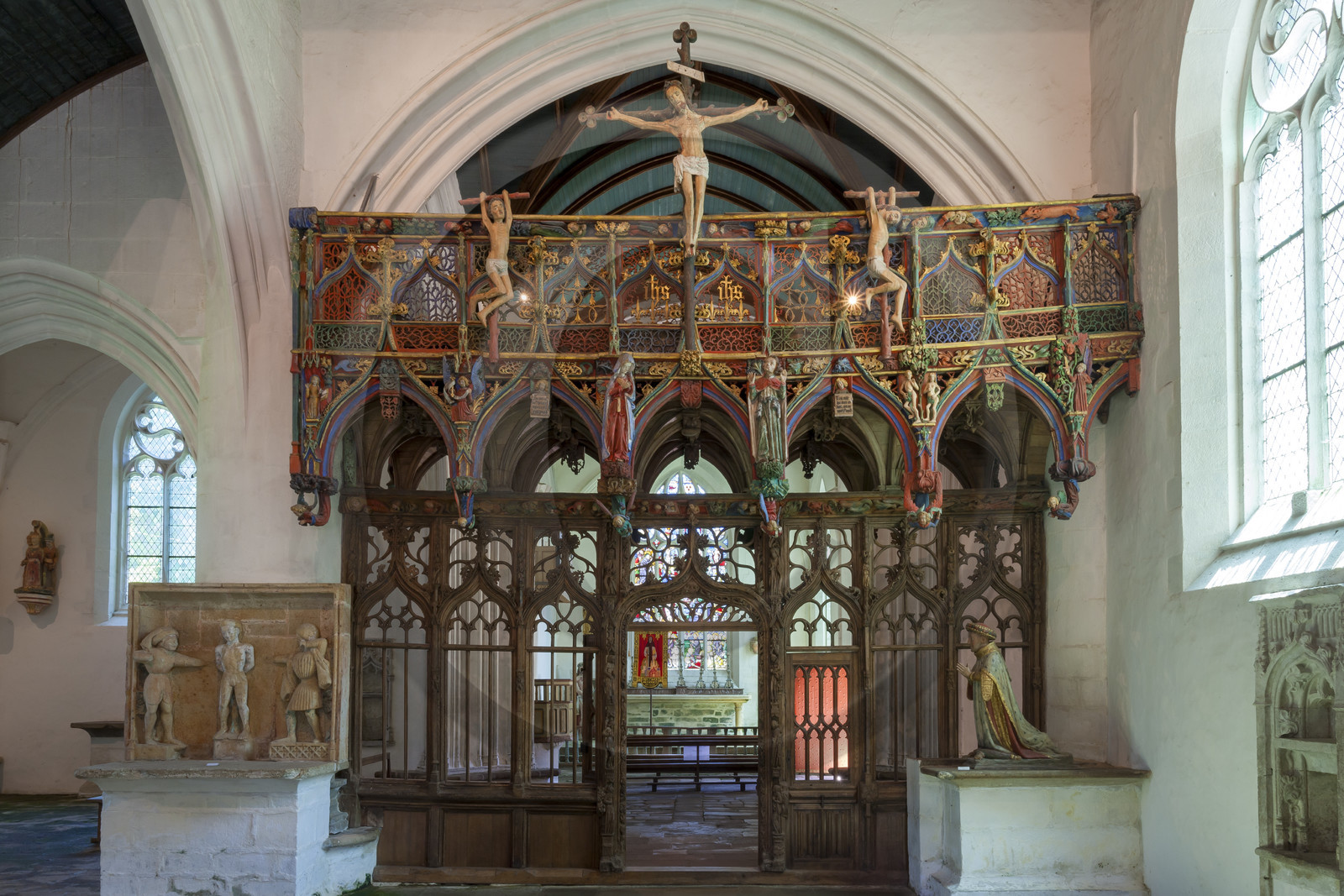 Le Jubé de la chapelle Sasint-Fiacre au Faouët Le Jubé de la chapelle Sasint-Fiacre au Faouët