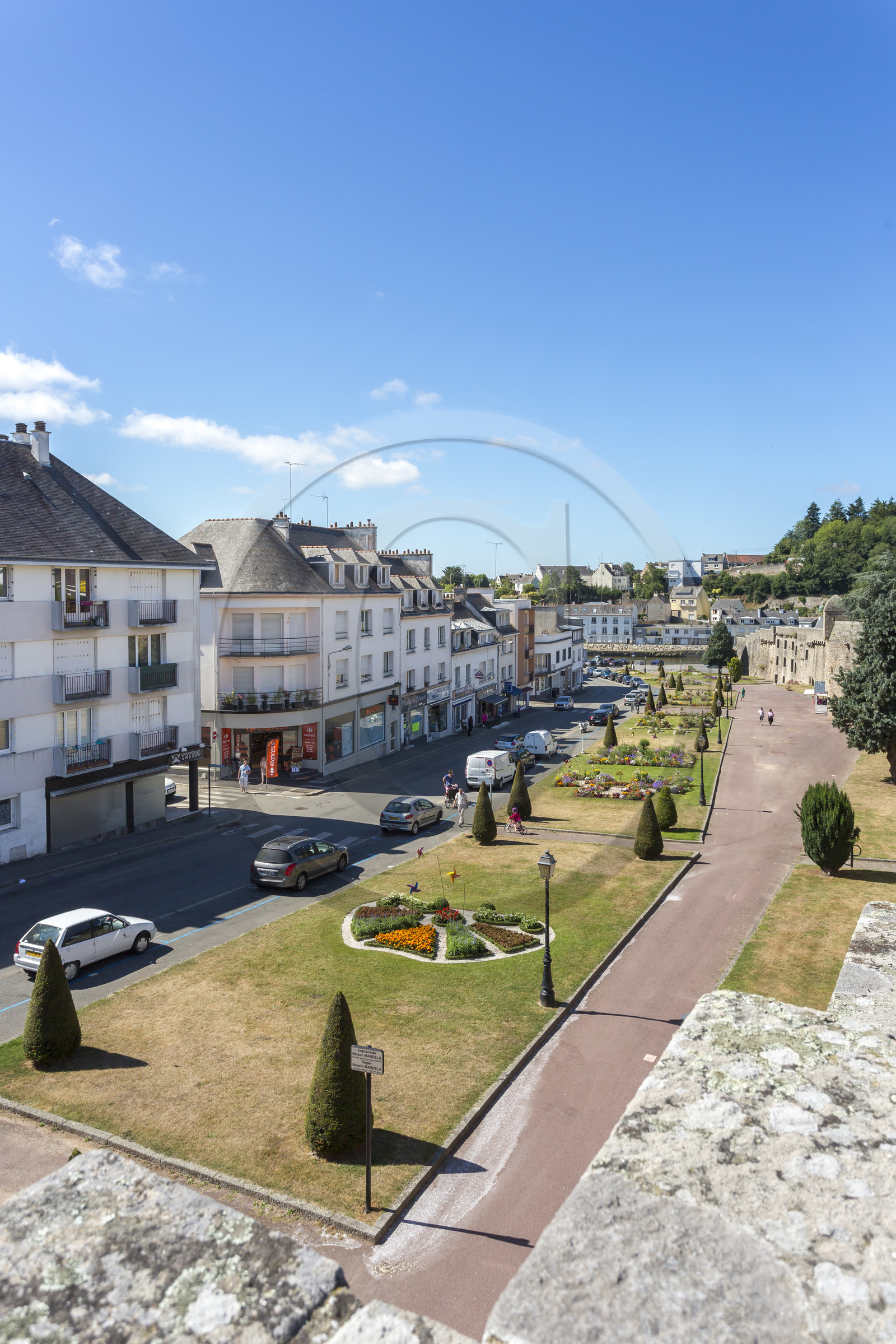 View from the ramparts of Hennebont