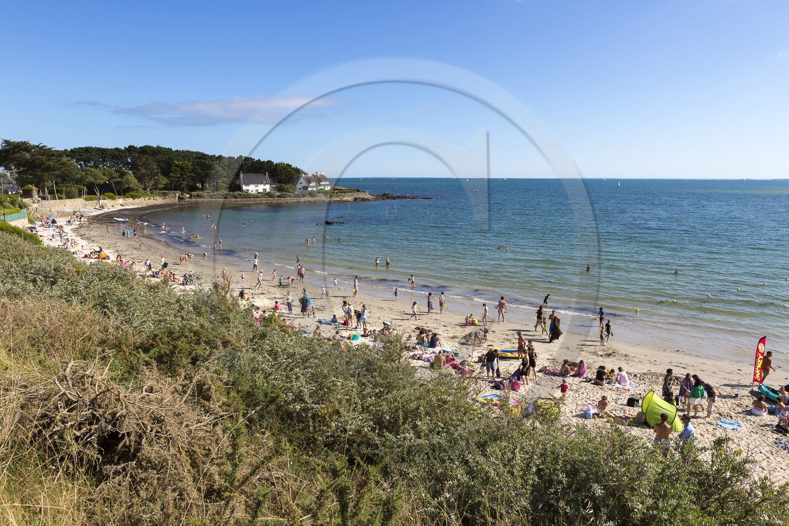 La plage de Kervillen _ La Trinite sur mer La plage de Kervillen _ La Trinite sur mer