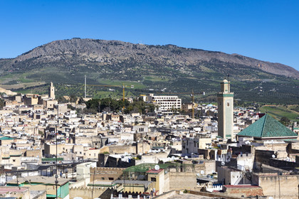 View of the Medina of Fez from a roof of the Medina