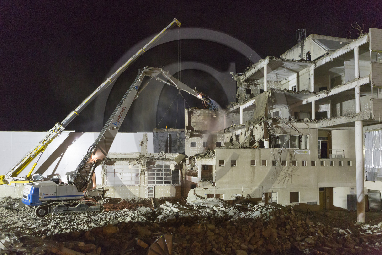 Chantier de démolition boulevard Cosmao du Manoir _ Chantier de la nouvelle Gare Chantier de démolition boulevard Cosmao du Manoir _ Chantier de la nouvelle Gare
