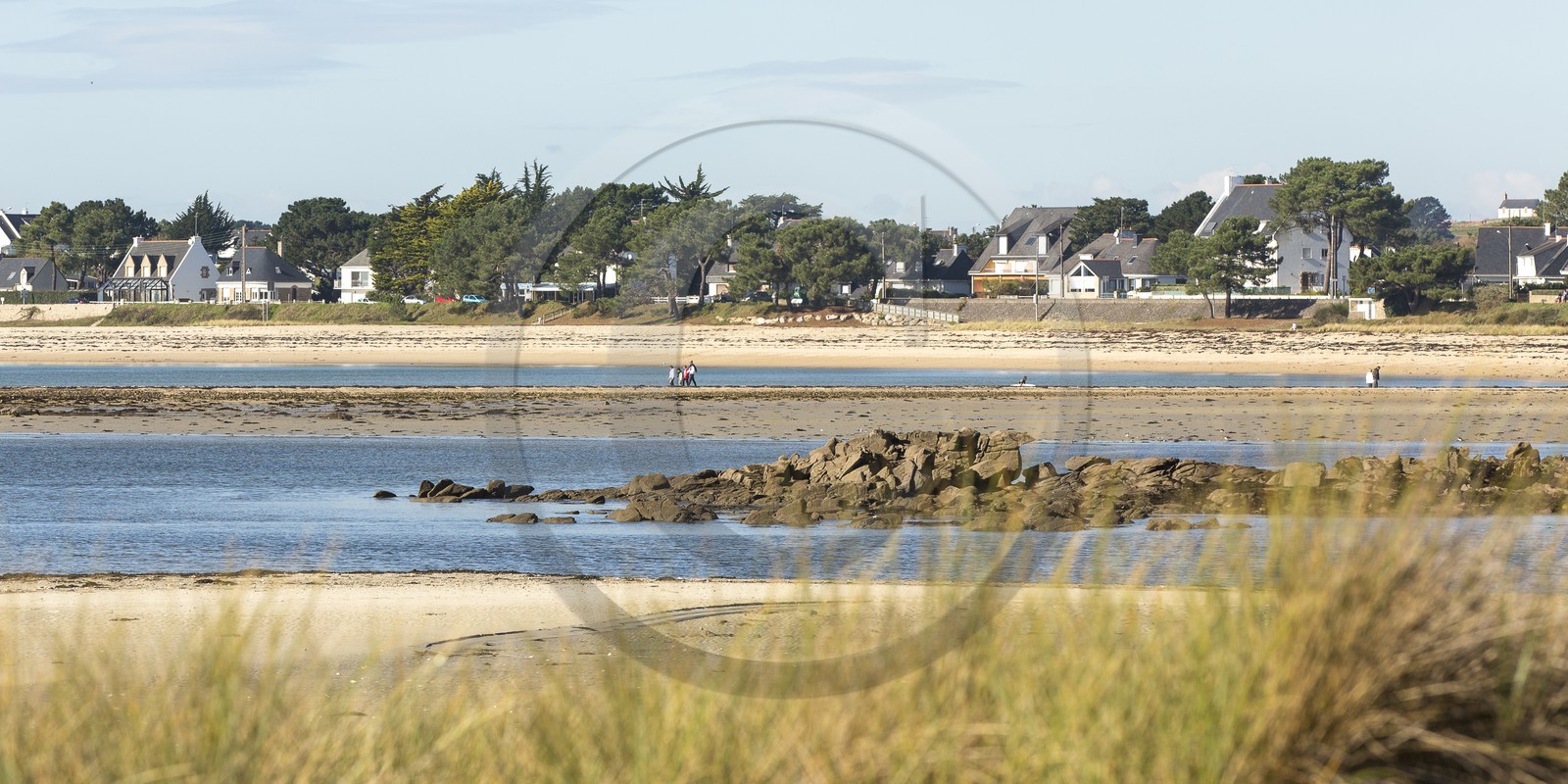 Le Men Du vu depuis la plage du Poulbert _ La Trinite sur Mer