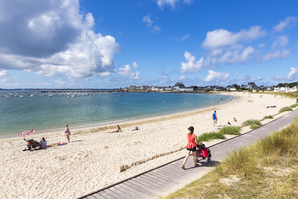 the beach of Stole in Ploemeur
