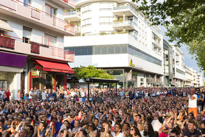 1 2 finale de coupe du monde de Football. Retransmission publique sur écran géant à Lorient