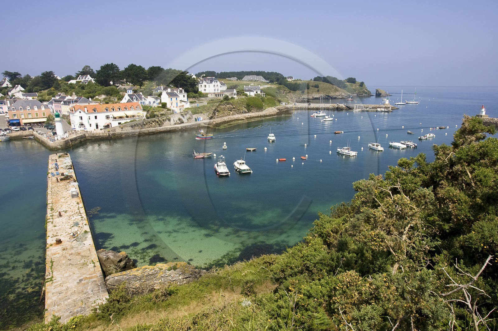 Le port de Sauzon_Belle-île en mer_Morbihan_France Le port de Sauzon_Belle-île en mer_Morbihan_France