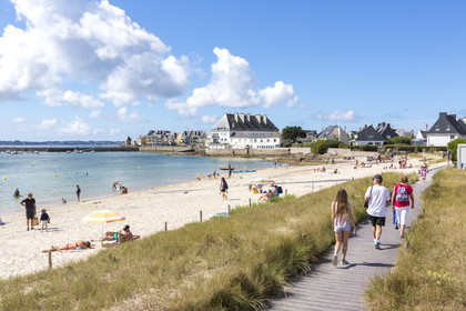 the beach of Stole in Ploemeur