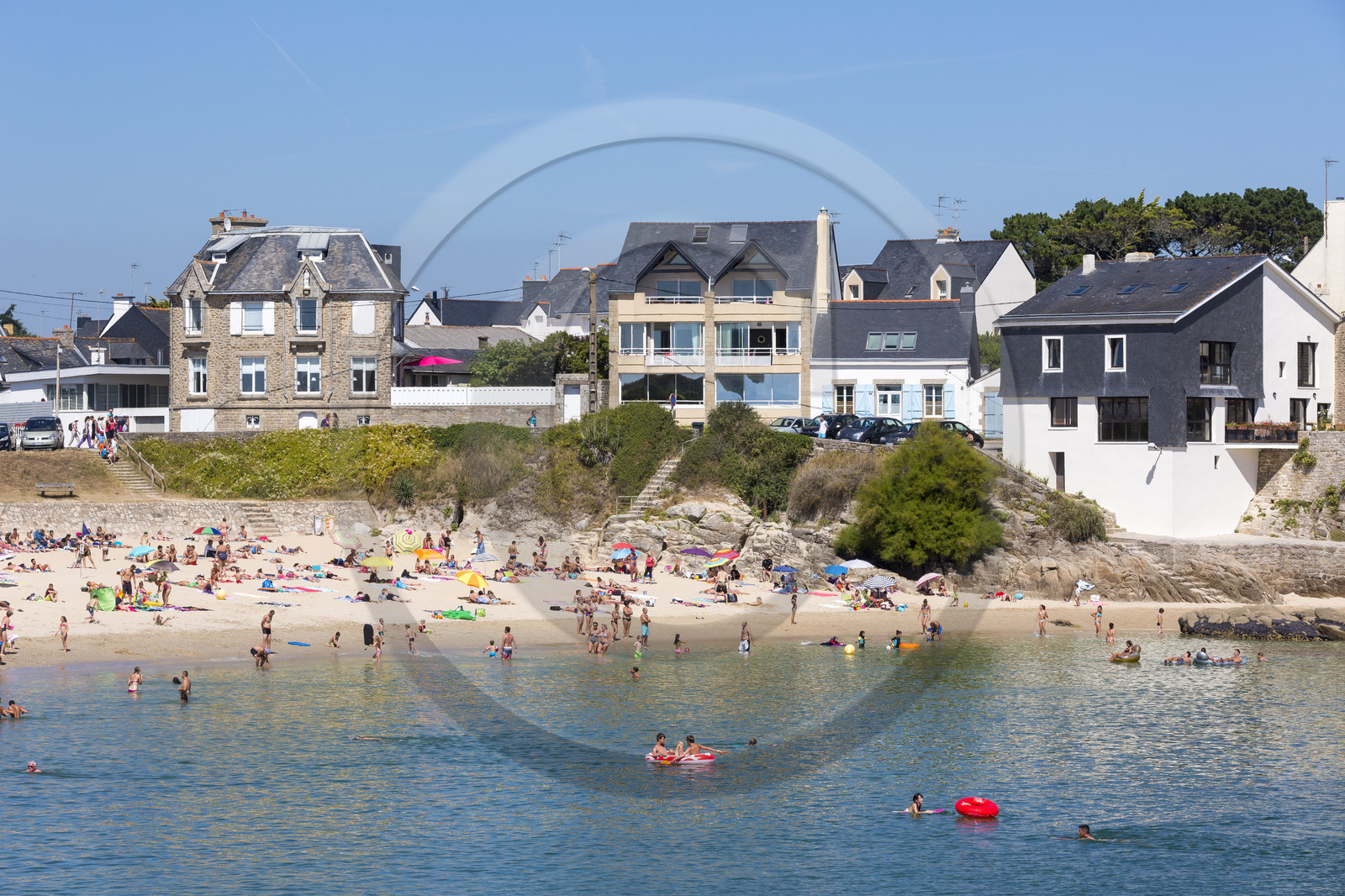 La plage du Pérello à Ploemeur.