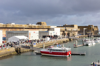 Lorient 27 October 2018 _ Arrival of the Tara at the base of submarines Lorient.