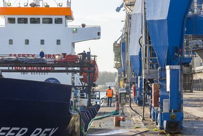 the commercial port of Lorient.