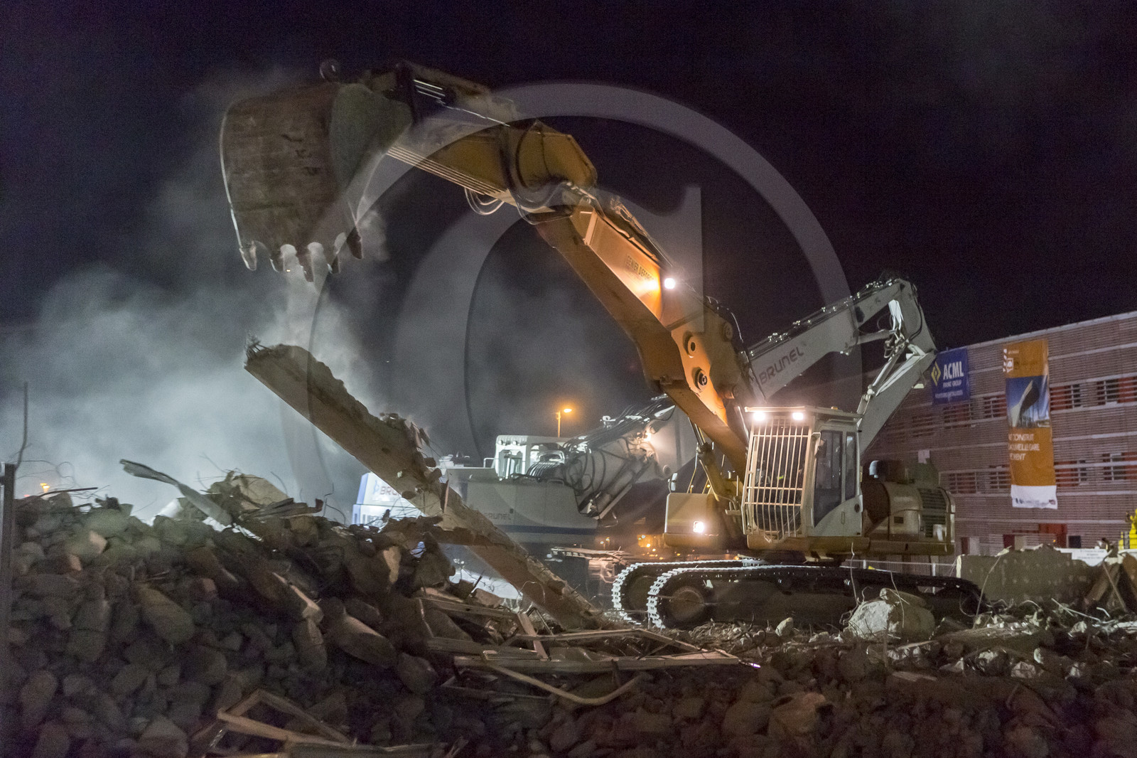 Chantier de démolition boulevard Cosmao du Manoir _ Chantier de la nouvelle Gare Chantier de démolition boulevard Cosmao du Manoir _ Chantier de la nouvelle Gare