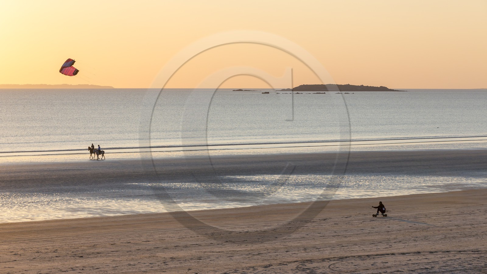 La plage de la Guérite à Plouharnel La plage de la Guérite à Plouharnel