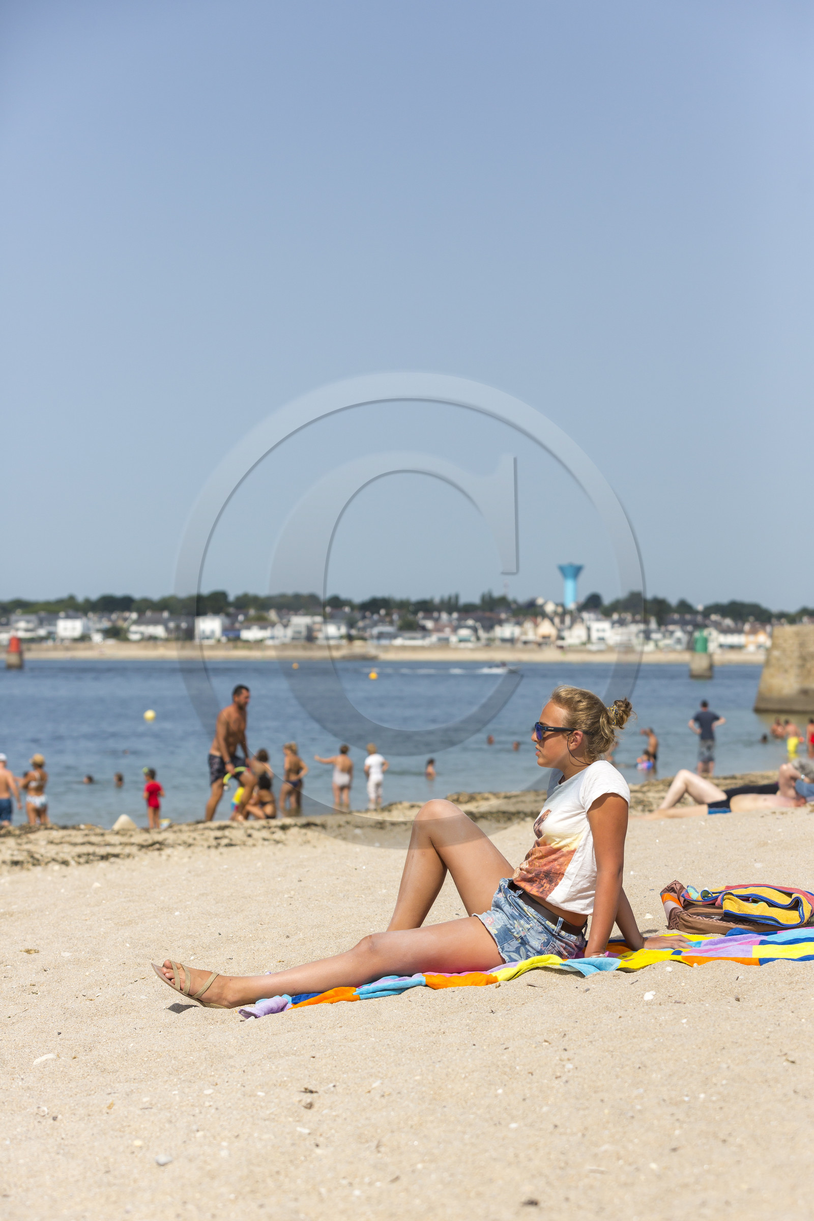 La plage des Pâtis à Port-Louis