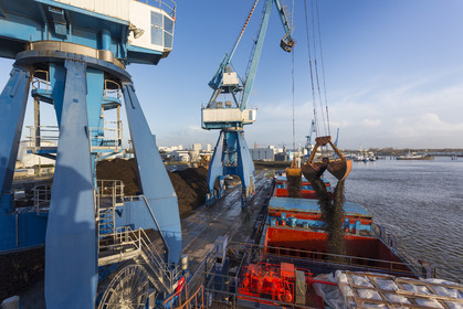 the commercial port of Lorient.