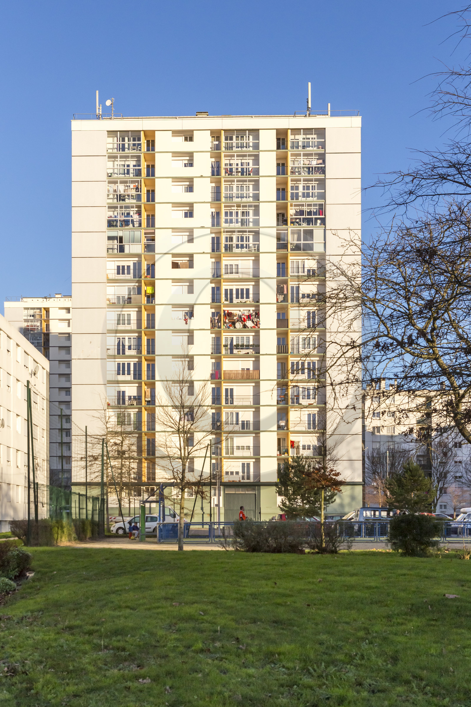 HLM dans le quartier de Kervénanec à Lorient.