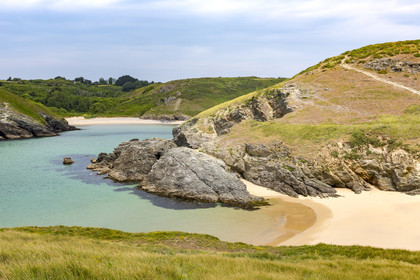 The beach of Herlin at Belle-Ile en mer.