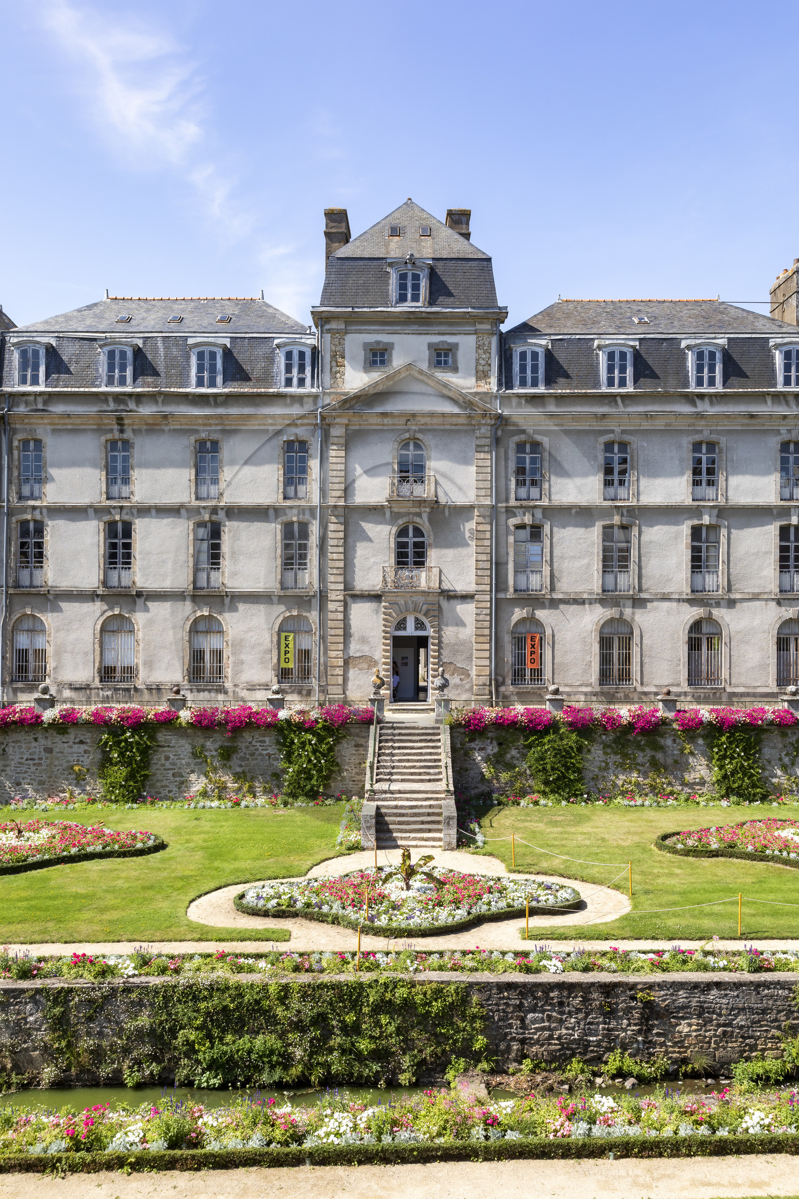 Le jardin et le château de l'Hermine à Vannes